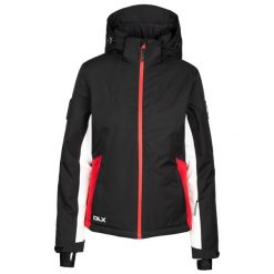 Damska Kurtka Narciarska Dolores DLX. Czarne kurtki narciarskie Trespass, xl, bez wzorów, bez kaptura, narciarskie. Za 530.99 zł.