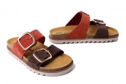 DR. BRINKMANN 700683-00 multi, klapki damskie. Brązowe klapki Dr. Brinkmann, bez wzorów, ze skóry, bez obcasa. Za 349.90 zł.