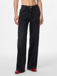 Pieces Dżinsy - Wide leg - w kolorze czarnym rozmiar: W28/L30. Czarne jeansy Pieces, l, z aplikacjami. Za 109.95 zł.