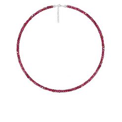 Naszyjnik z kamieni granat posrebrzany. Naszyjniki Lilou, z granatem, posrebrzane. Za 189.00 zł.