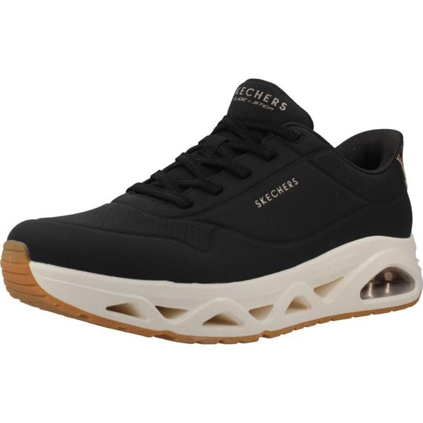 Buty SKECHERS UNO GLIDE STEP GLIDE ON AIR Czarny. Czarne trekkingi Skechers, z syntetyku, trekkingowe. Za 434.35 zł.