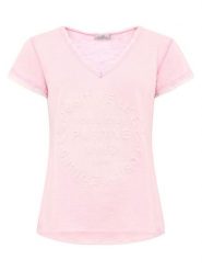 Zwillingsherz Koszulka w kolorze jasnoróżowym rozmiar: L/XL. Różowe bluzki Zwillingsherz, l, bez wzorów, z bawełny, bez kołnierzyka, bez ramiączek. Za 145.26 zł.