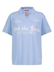 Sublevel Koszulka w kolorze błękitnym rozmiar: M. Niebieskie bluzki Sublevel, m, bez wzorów, z bawełny, bez kołnierzyka, bez ramiączek. Za 43.99 zł.