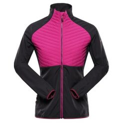 Bluza damska sportowa z wełną merino Alpine Pro Gerla. Czerwone bluzy Alpine Pro, bez wzorów, z wełny, bez kaptura. W wyprzedaży za 369.00 zł.