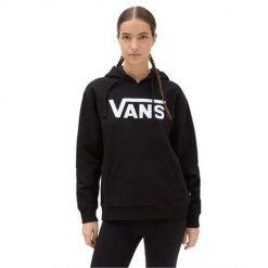 Bluza sportowa damska Vans classic v boyfriend fit. Czarne bluzy Vans, bez wzorów, z kapturem. Za 431.00 zł.
