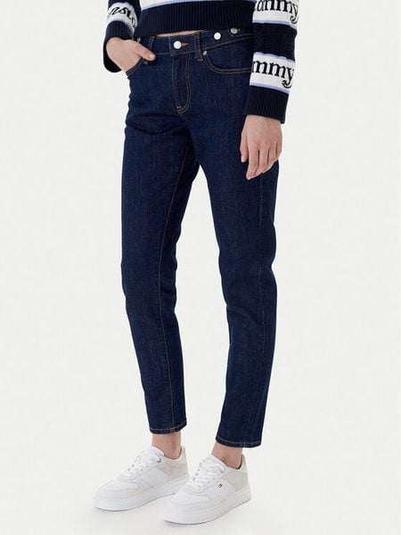 Tommy Jeans Jeansy Lucy DW0DW22432 Granatowy Slim Fit. Niebieskie jeansy Tommy Jeans, bez wzorów. Za 359.99 zł.