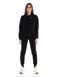 Bluza z zamek błyskawiczny na co dzień na siłownię. Czarne bluzy LEONE 1947 APPAREL, s, bez wzorów, z dresówki, bez kaptura. Za 252.56 zł.