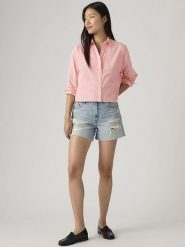Levi's Bluzka "Harlie" w kolorze jasnoróżowym rozmiar: XS. Różowe bluzki Levi's®, s, bez wzorów, z bawełny, bez kołnierzyka, bez ramiączek. Za 110.55 zł.
