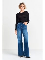 Rich & Royal Koszulka w kolorze czarnym rozmiar: L. Czarne bluzki Rich & Royal, l, bez wzorów, prążkowane, bez kołnierzyka, bez ramiączek. Za 146.95 zł.