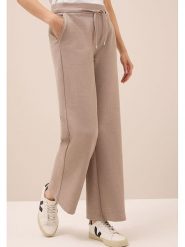 Cecil Spodnie w kolorze szarobrązowym rozmiar: XL/L30. Brązowe spodnie materiałowe Cecil, l, bez wzorów, z materiału, z podwyższonym stanem. Za 131.43 zł.