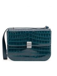 Gino Rossi Torebka CS6905-W Niebieski. Niebieskie listonoszki Gino Rossi, bez wzorów, z tworzywa sztucznego, bez dodatków. Za 229.99 zł.