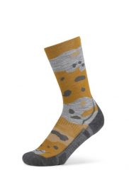 Skarpety turystyczne Buff Merino LIghtweight Crew Sock LWC2. Żółte skarpety Buff, bez wzorów, z elastanu. Za 139.99 zł.