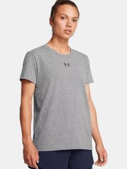 Under Armour Koszulka sportowa w kolorze szarym rozmiar: L. Szare koszulki sportowe Under Armour, bez wzorów, z materiału, bez ramiączek, outdoorowe. Za 89.95 zł.