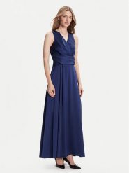 Rinascimento Sukienka wieczorowa CFC0124986003 Granatowy Regular Fit. Niebieskie sukienki Rinascimento, xs, bez wzorów, z syntetyku, wizytowe, bez kołnierzyka, bez ramiączek. Za 909.99 zł.