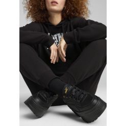 Damskie wygodne spodnie dresowe PUMA CLASS PUMA Black. Czarne spodnie dresowe Puma, m, bez wzorów, z dresówki, na fitness i siłownię. W wyprzedaży za 149.00 zł.