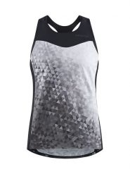 Craft Top sportowy "ADV Endur" w kolorze czarno-białym rozmiar: L. Białe koszulki sportowe Craft, bez wzorów, z materiału, bez ramiączek, outdoorowe. Za 135.81 zł.
