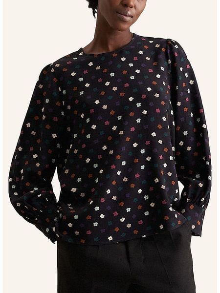 Seidensticker Bluzka w kolorze czarnym rozmiar: 40. Czarne bluzki Seidensticker, bez wzorów, z wiskozy, bez kołnierzyka, bez ramiączek. Za 144.58 zł.