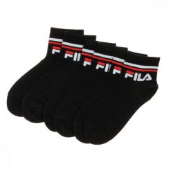 Skarpety Fila Fila Quarter Plain N Czarny. Czarne skarpety Fila, bez wzorów, z bawełny. Za 106.99 zł.