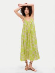 Gap Sukienka letnia 670217-03 Zielony Loose Fit. Zielone sukienki GAP, na lato, xs, bez wzorów, z bawełny, bez kołnierzyka, bez ramiączek. Za 199.99 zł.