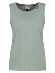 Sublevel Top w kolorze zielonym rozmiar: XS. Zielone topy Sublevel, xs, bez wzorów, z bawełny, bez kołnierzyka, bez ramiączek. Za 39.95 zł.