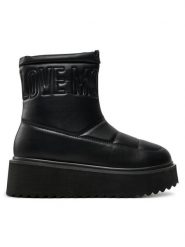 LOVE MOSCHINO Botki JA24266I0LIE0000 Czarny. Czarne botki Love Moschino, bez wzorów, z materiału, bez obcasa, na płaskiej podeszwie, bez zapięcia. Za 1,119.00 zł.