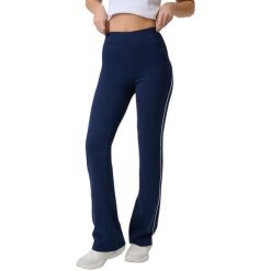 Legginsy damskie 4F CAS. Niebieskie legginsy 4f, uniwersalny, bez wzorów, z dzianiny, z podwyższonym stanem, długie. Za 106.99 zł.