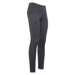 Damskie legginsy jeździeckie z pełną przyczepnością Easy Rider Dietse Winter. Szare legginsy EASY RIDER, s, bez wzorów, z dresówki, z podwyższonym stanem. Za 269.45 zł.