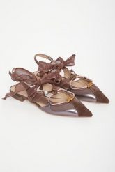 Baleriny damskie skórzane PINKO. Baleriny Pinko, bez wzorów, bez obcasa. Za 1,079.00 zł.