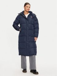 Tommy Jeans Płaszcz zimowy Alaska DW0DW18860 Granatowy Regular Fit. Niebieskie płaszcze Tommy Jeans, na zimę, m, bez wzorów, z jeansu, bez kaptura. Za 1,119.00 zł.