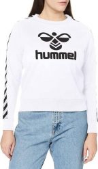 Bluza sportowa damska Hummel Classic Taped. Białe bluzy Hummel, m, bez wzorów, bez kaptura. Za 61.49 zł.