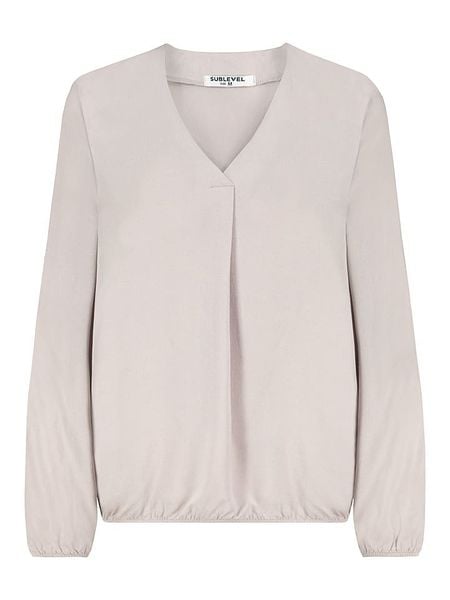 Sublevel Bluzka "Emma" w kolorze jasnoróżowym rozmiar: L. Różowe bluzki Sublevel, l, bez wzorów, z wiskozy, klasyczne, bez kołnierzyka, bez ramiączek. Za 61.02 zł.