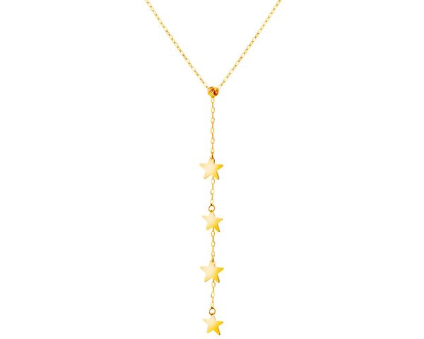 Złoty naszyjnik, ankier - gwiazdy. Żółte naszyjniki Apart, złote. Za 699.00 zł.