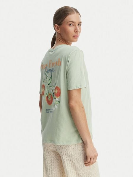 ONLY T-Shirt Lucy 15367829 Zielony Regular Fit. Zielone t-shirty Only, s, bez wzorów, z bawełny, bez kołnierzyka, bez ramiączek. Za 60.99 zł.