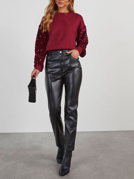 LA Angels Sweter w kolorze bordowym rozmiar: M. Czerwone swetry LA Angels, m, bez wzorów, bez ramiączek. Za 169.95 zł.