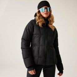 Kurtka narciarska damska z membraną Glamourize VI Dare 2b. Czarne kurtki narciarskie Dare 2b, bez wzorów, z tkaniny, bez kaptura, narciarskie. Za 1,299.99 zł.