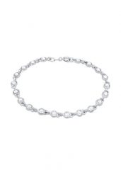 Elli Damska bransoletka Tenis Classic Trend z kryształami w srebrze próby 925 Sterling Silver Bransoletki 1 ct Damski. Szare bransoletki Elli, srebrne. Za 238.99 zł.