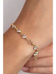 Heliophilia Pozłacana bransoletka z elementami ozdobnymi rozmiar: onesize. Żółte bransoletki Heliophilia, pozłacane. Za 183.15 zł.