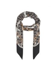 Guess Chusta AW5412 POL03 Czarny. Czarne rękawiczki Guess, z aplikacjami, z materiału. Za 199.99 zł.