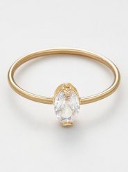 OR ÉCLAT Złoty pierścionek "Hailey" rozmiar: 58. Żółte pierścionki OR ÉCLAT, z cyrkonią, złote. Za 434.99 zł.