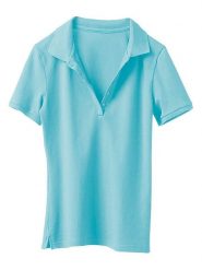 Heine Koszulka polo w kolorze turkusowym rozmiar: 36. Niebieskie bluzki Heine, bez wzorów, bez kołnierzyka, bez ramiączek. Za 56.99 zł.