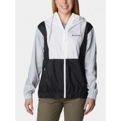 Wiatrówka damska Columbia Lily Basin II. Białe kurtki sportowe Columbia, xl, bez wzorów, z softshellu, bez kaptura, trekkingowe. Za 269.00 zł.