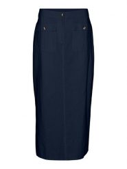 Vero Moda Spódnica "Luna" w kolorze niebieskim rozmiar: S. Niebieskie spódnice Vero Moda, na co dzień, s, bez wzorów, midi, proste. Za 57.20 zł.