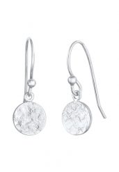 Elli Damskie kolczyki wiszące płytkowe kute Organic w pozłacanym srebrze próby 925 Sterling Silver Kolczyki 1 ct. Szare kolczyki Elli, pozłacane. Za 168.99 zł.