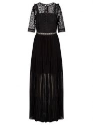 APART Sukienka w kolorze czarnym rozmiar: 42. Czarne sukienki Apart, bez wzorów, bez kołnierzyka, bez ramiączek, maxi, rozkloszowane. Za 205.93 zł.