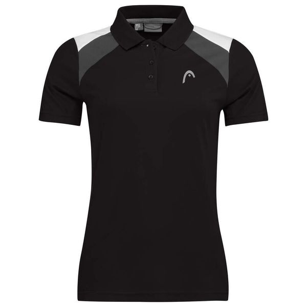 Koszulka polo damska CLUB 22 Tech. Czarne koszulki polo Head, l, bez wzorów, z materiału, bez kołnierzyka, bez ramiączek. W wyprzedaży za 140.00 zł.