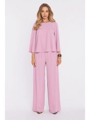 Made of emotion Spodnie w kolorze jasnoróżowym rozmiar: S. Różowe spodnie materiałowe Made Of Emotion, s, bez wzorów, z materiału. Za 179.99 zł.