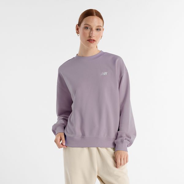 Bluza damska New Balance WT41508ICW – różowa. Czerwone bluzy New Balance, xl, bez wzorów, z bawełny, bez kaptura. Za 149.99 zł.