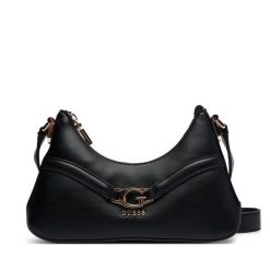 Torebka Guess. Czarne listonoszki Guess, z aplikacjami, bez dodatków. Za 549.99 zł.