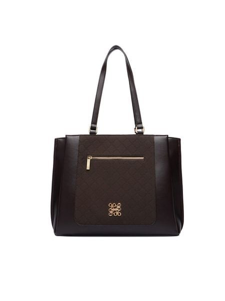 Nine West Torebka CEO-ELITE FORM-JH7268 Brązowy. Brązowe shopper Nine West, bez wzorów, ze skóry, bez dodatków. Za 329.99 zł.