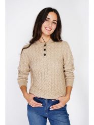 C& Jo Sweter w kolorze beżowym rozmiar: 36. Brązowe swetry C& Jo, bez wzorów, z kaszmiru, bez ramiączek. Za 173.45 zł.